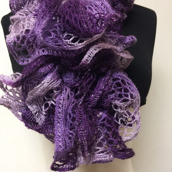 Purple Passion Ruffle Scarf - Picture 2 of 5